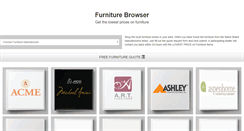 Desktop Screenshot of furniturebrowser.com