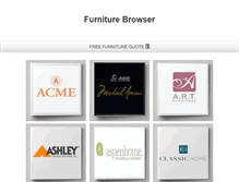 Tablet Screenshot of furniturebrowser.com